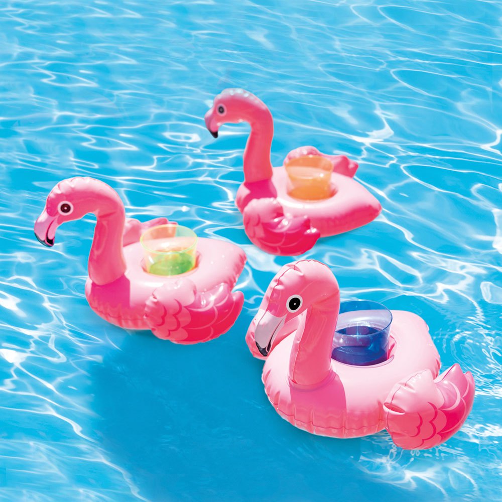 flamingó uppblásanlegur bollahaldari fljótandi