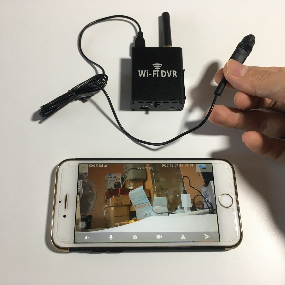wifi pinhole ip myndavél micro mini linsa