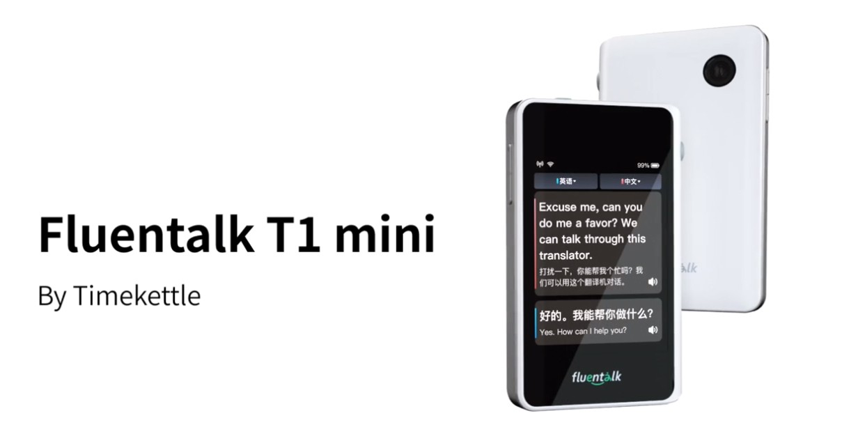 Fluentalk T1 mini Timekettle - flytjanlegur ferðaþýðandi