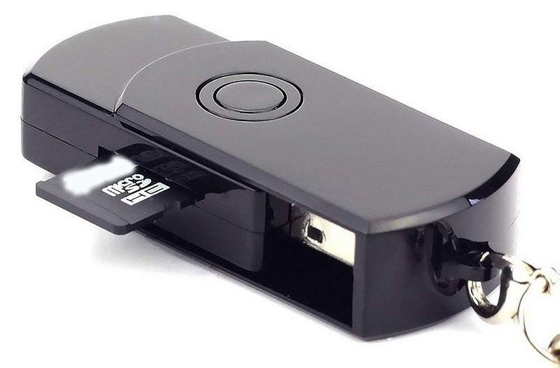 USB falin njósnalykill myndavél með SD/TF kortstuðningi allt að 32 GB