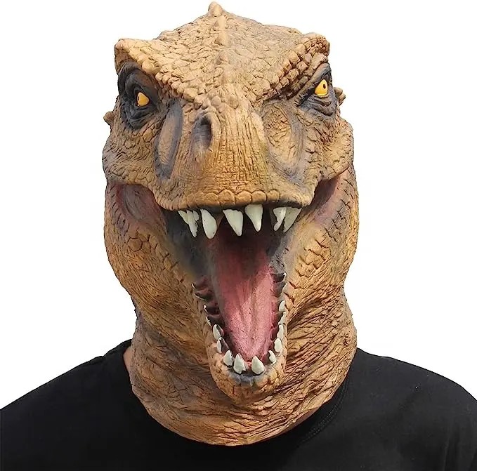 Dino mask - Jurassic Park mask andlit (höfuðmaska)